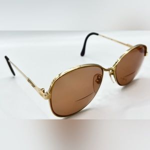 Vintage AD 350 Gold Oval Sunglasses Frames Only